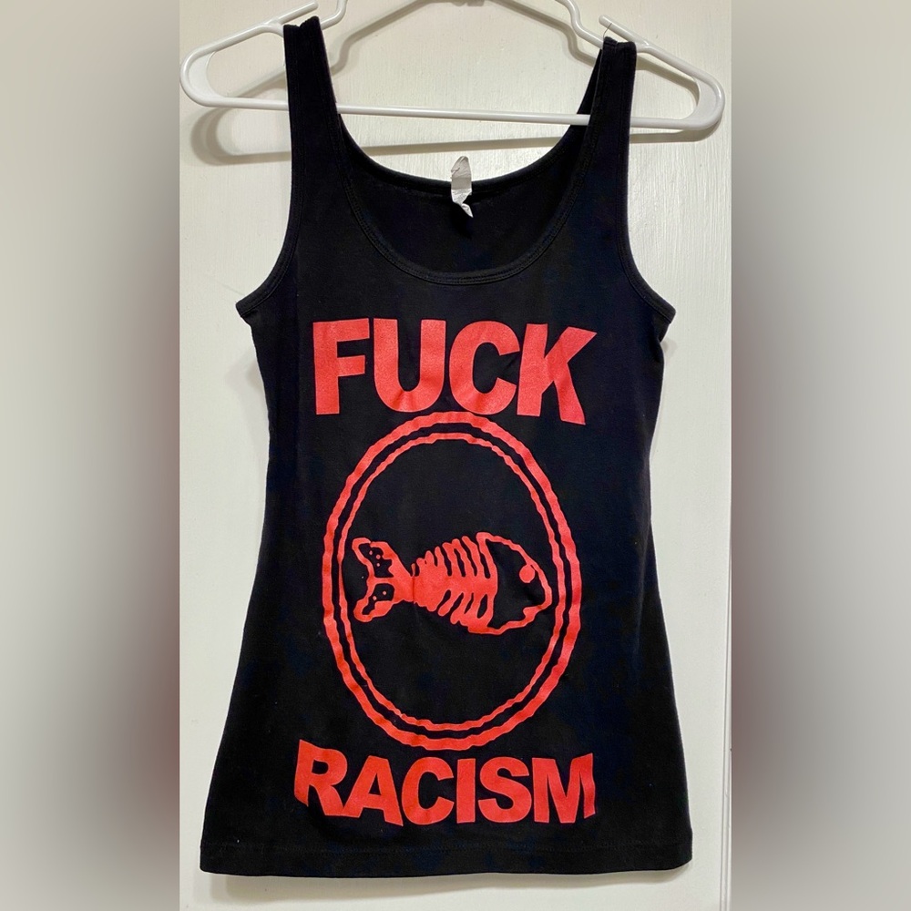 Fishbone Eff F F*ck Racism Tank Top Sleeveless Concert Tee Shirt Women’s Adult S